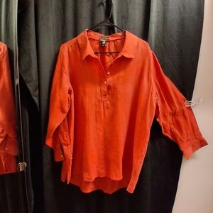 Jones New York Burnt Orange Blouse